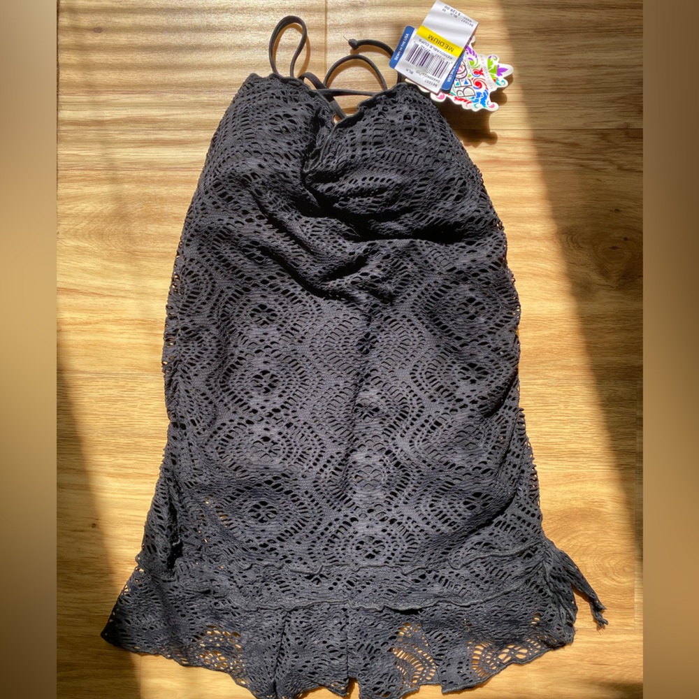 Elegant Black Lace Swimsuit